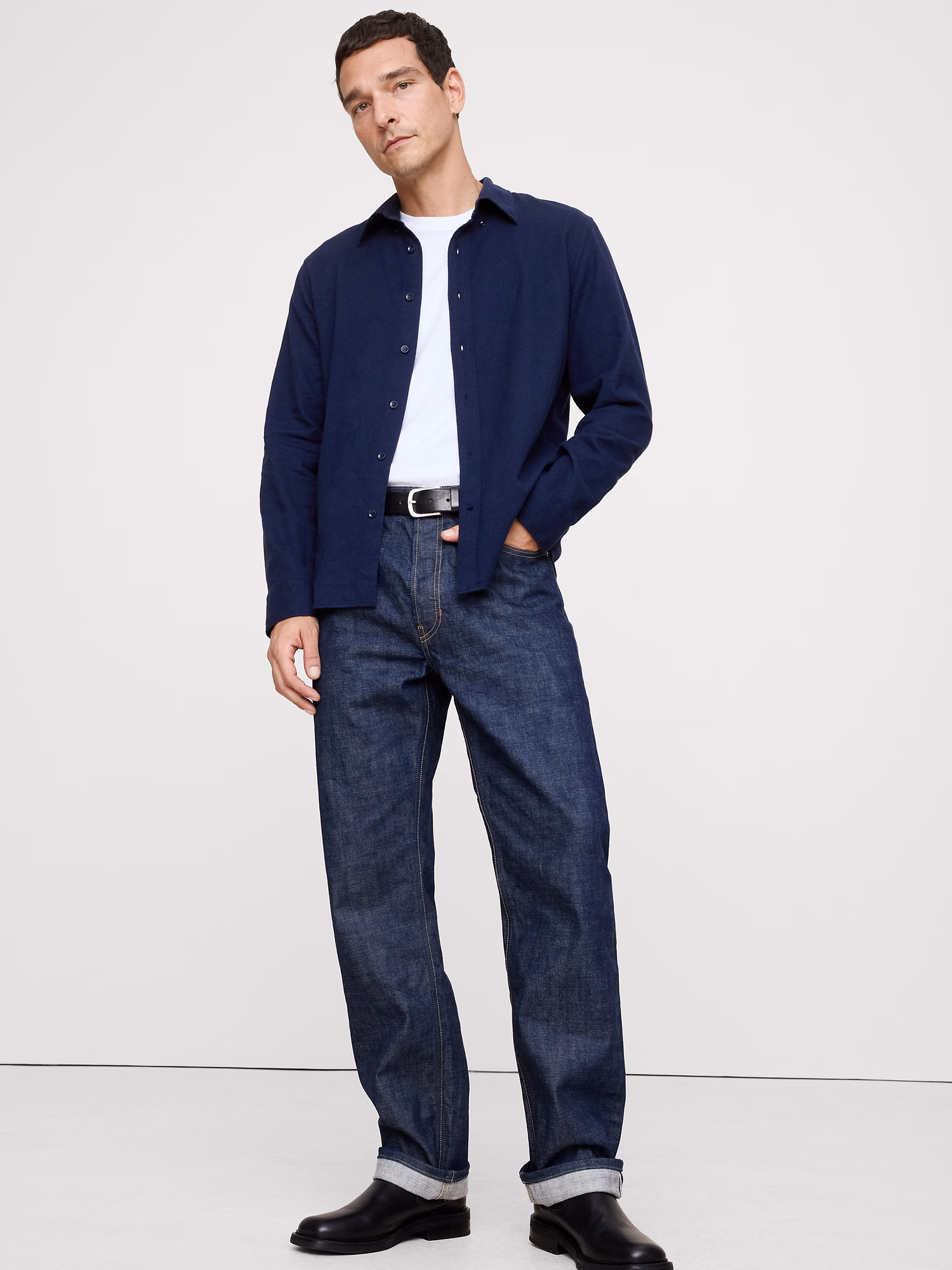 Standard-Fit Lightweight Flannel Shirt